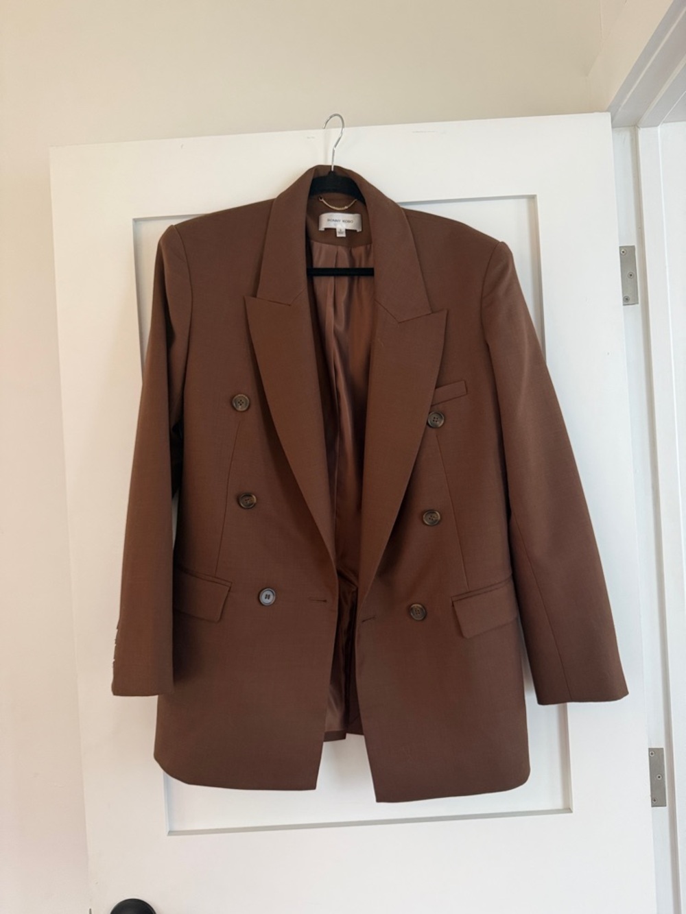 Ronny Kobo Warm Camel Tailored Blazer
